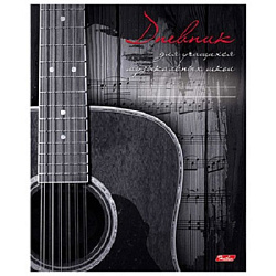 Дневник для музыкальной школы картон " Hatber " Наедине с музыкой, 2-х цветный блок, справочная инфо