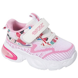 9949-Y Полуботинки 21-26 р.р Белый/Розов.разм.24