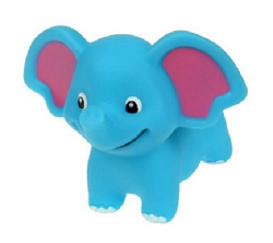 Игрушка для ванны слоненок 10 см, в сетке, КАПИТОШКА в кор.2*240шт