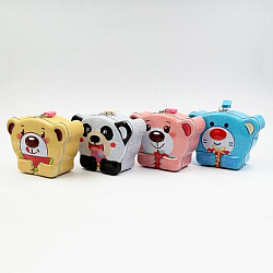 Копилка металлическая ПАНДА-МИШКА13,5*11,5*6,5см арт.S217 (1/12/120шт)