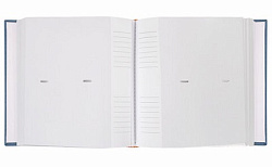 Фотоальбом BRAUBERG "Джинс" на 200 фото 10*15 см, ткань, бумажные страницы, переплет, бокс, 391173