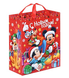 Пакет подарочный «С Новым годом!», 23×27х8 см, упаковка, Микки Маус