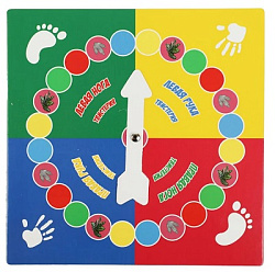 ТВИСТЕРиЯ ДИНОЗАВРЫ. Твистерия. Комнатная игра. 285х280х40 мм. Умные игры в кор.10шт