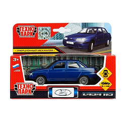 392190 Машина металл LADA 110 12 см, двери, инерц., кор. Технопарк в кор.2*24шт