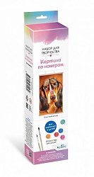 Картина для раскрашивания по номерам. ПАННО. Грустный взгляд. 30x50 см. Арт.07046