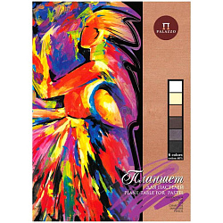 Планшет для пастелей 18л. А4 "Сладкие грезы", 160г/м2, 6 цветов, "Холст"