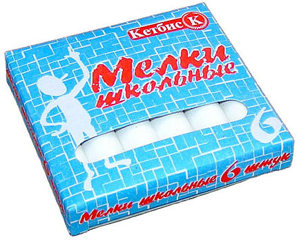 Мелки писчие БЕЛЫЕ 12 штук/кор(Кетбис), арт.m3