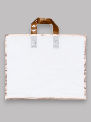 Пакет с петлевой ручкой белый 40 х 31 х 8 см 80 мкм   10790745