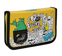 ТМ "Profit" Пенал 1-секц, большой, с отк.планкой ДРУЗЬЯ ДУДЛЫ (ПН-7694)(190х115)лам.к