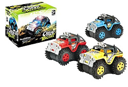 машина на батарейках перевертыш 3 цвета