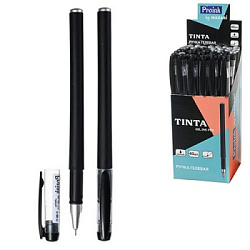 Ручка гелевая " Mazari " Tinta, черная, 0,5мм, игольчатый пишущий узел, пластиковый корпус, сменный 