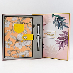 Ежедневник А5 иск.кожа 128л +ручка,магн.клап. в подарочной упак. арт.19594-box (1/40шт)