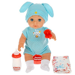 Пупс озвуч Малышарики Крошик 30см, 15 песен и стихов из м/ф,фразы,кор КАРАПУЗ в кор.12шт