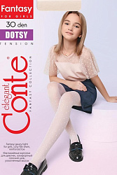 Колготки дет. нарядные CE DOTSY, р.116-122, bianco