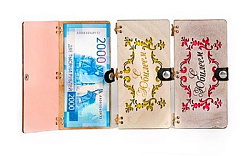 Конверт для денег деревянный (купюрница) " С Юбилеем " на кнопке, фигурная вырезка, 165*100*9мм