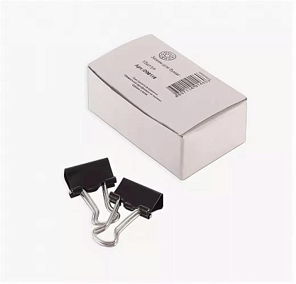 Зажимы " Dolce Costo " черные 19мм 12шт/уп