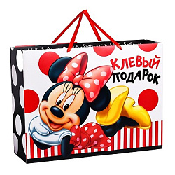 Пакет ламинированный горизонтальный "Для самой стильной!", Минни Маус, 46 х 61 см