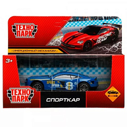 336117 Машина металл СПОРТКАР, 10 см, инерция, кор. Технопарк в кор.2*120шт