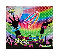 Карамель "Светящийся Евробраслет" хлопающая 1г*12*36 шт, 