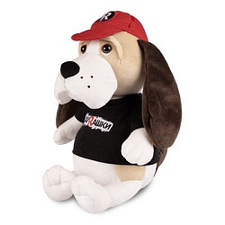 Мягкие Игрушки Мягкая Игрушка ДуRашки,  Бассет-Хаунд В Бейсболке, 23 см, в Коробке