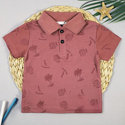 Рубашка-поло (лакоста) (пепельно-бордовый)