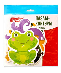 Пазлы-контуры "Игрушки" 6 фигурок Baby Toys (мягкие) арт.05225