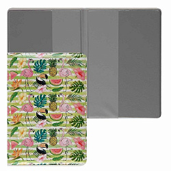 Обложка для паспорта " Миленд " Тропикана, 130*95мм, ПВХ