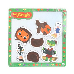 Игрушка деревянная СОЮЗМУЛЬТФИЛЬМ магнитная доска, терм. пакет Буратино в кор.200шт