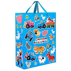 Пакет ламинат вертикальный "Синий трактор", Синий трактор, 31х40х11,5 см 9240289