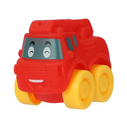 Игрушка для ванны машинка красная в пак, КАПИТОШКА в кор.360шт