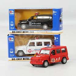 353F                Джип металлический, звук. Размер упак:16х8х6см.