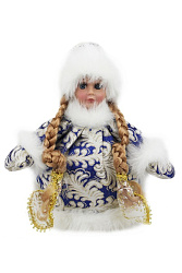 TG102B         Снегурочка-контейнер для подарка. Размер:29х18см.