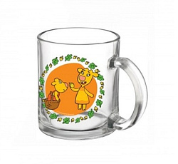 Оранжевая корова. Кружка 250мл. стекло Умка в кор.20шт