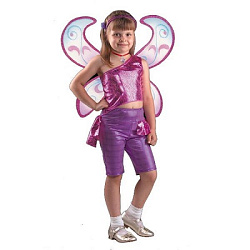 8054 Карнавальный костюм "Муза" (топ, бриджи + крылья, ободок, кулон, брошь-ромб) Карн.ночь  р.32 80