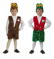 333 Карнавальный костюм "Удавчик"  фурн (маска, жилет, шорты) р.28 333-1-28