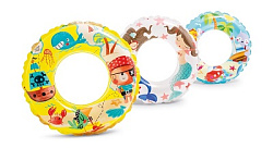 КРУГ НАДУВ.ДЕВОЧКА С ОСЬМИНОГОМ, 61СМ ЖЁЛТЫЙ С РИСУНКОМ ВН:59242