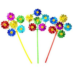 Вертушка «Цветочки» 45 см, 3 вида