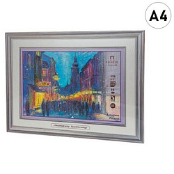 Планшет для акрила " Лилия Холдинг " А4 10л Нескучный вечер, картон с грубой фактурой, плотность - 3