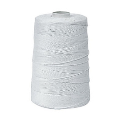 Нить суровая для сшивания документов 1000м белая, диаметр 1мм, лавсан