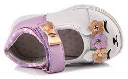 9509B размер 20-25 туфли летние белые KAKADU (жен.) (короб 111111), размер: 20