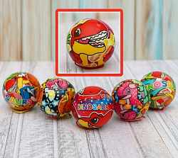 Мяч детский №327-16 "Динозаврик"/ПВХ/4,5/пакет-20шт