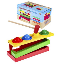 Деревянная стучалка "Шарики"