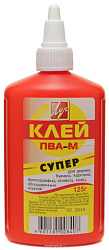 Клей ПВА " Луч " 125 г красный флакон морозоустойчивый