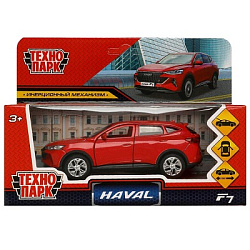 371216 Машина металл HAVAL "haval f7", длина 12 см, дв, багаж, инер, красн, в кор. Технопарк в кор.2