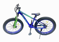 Фэтбайк ROUSH 26" стальная рама, алюминиевая вилка с блокировкой, 21 скорость , переключатели Shiman
