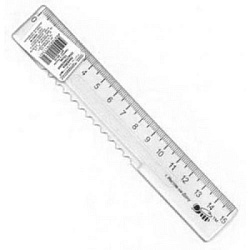 Линейка первоклассника " Пчелка " 15см прозрачная пластиковая