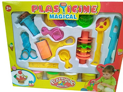 НАБОР ДЛЯ ТВОРЧЕСТВА МАССА ДЛЯ ЛЕПКИ В БАНКАХ С АКСЕССУАРАМИ 60ГР 4ШТ 4ЦВ В КОРОБКЕ ВН:9156 УП:39Х31