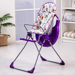Стульчик для кормления Selby 152 «Совы», цвет фиолетовый   4244920