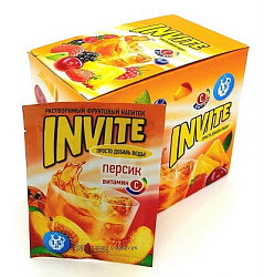 Растворимый напиток ИНВАЙТ Invite Персик (INV007) 9г*8 бл*24 шт