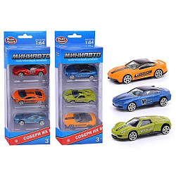 6389-A             PS Набор металлических машин, металл. Размер упак: 20х9х4см